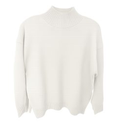 Suéter Cuello Alto Blanco