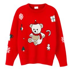 Suéter Navideño Rojo de Oso Polar