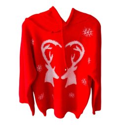 Suéter Navideño Rojo de Reno